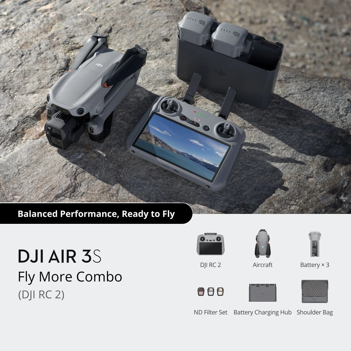 DJI Air 3S Fly More with DJI RC2 (A GRADE - USED)