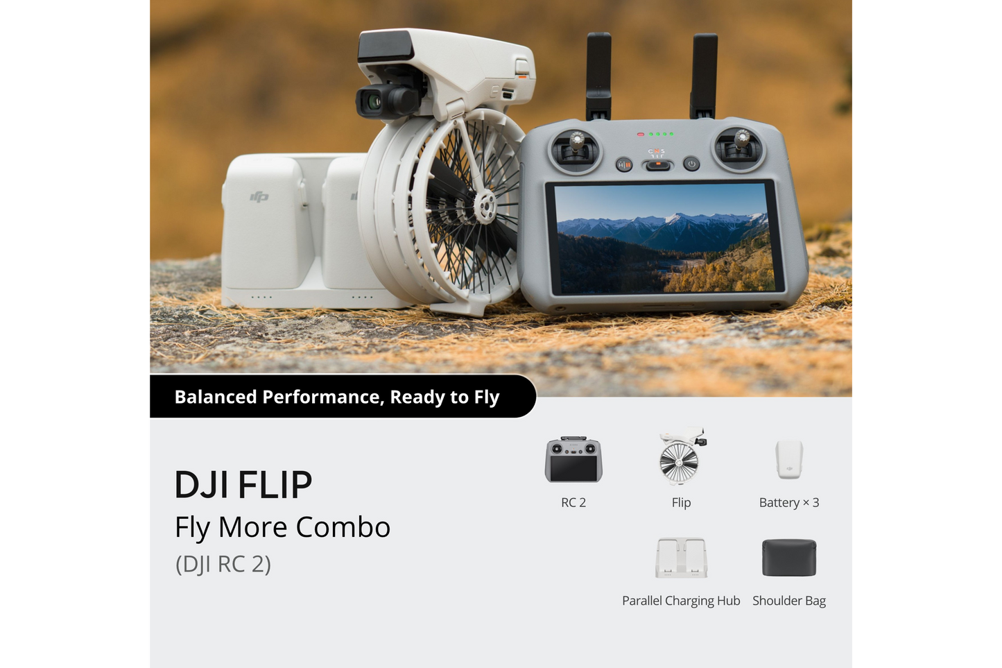 DJI Flip Fly More Combo (DJI RC 2) A GRADE USED