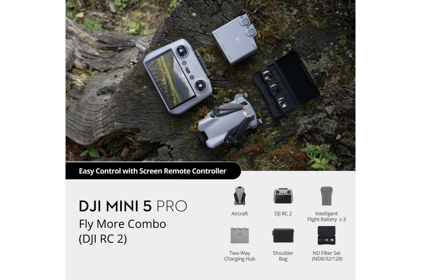 DJI Mini 5 Pro Drone Fly More Combo RC2 - Sky Master Bundle