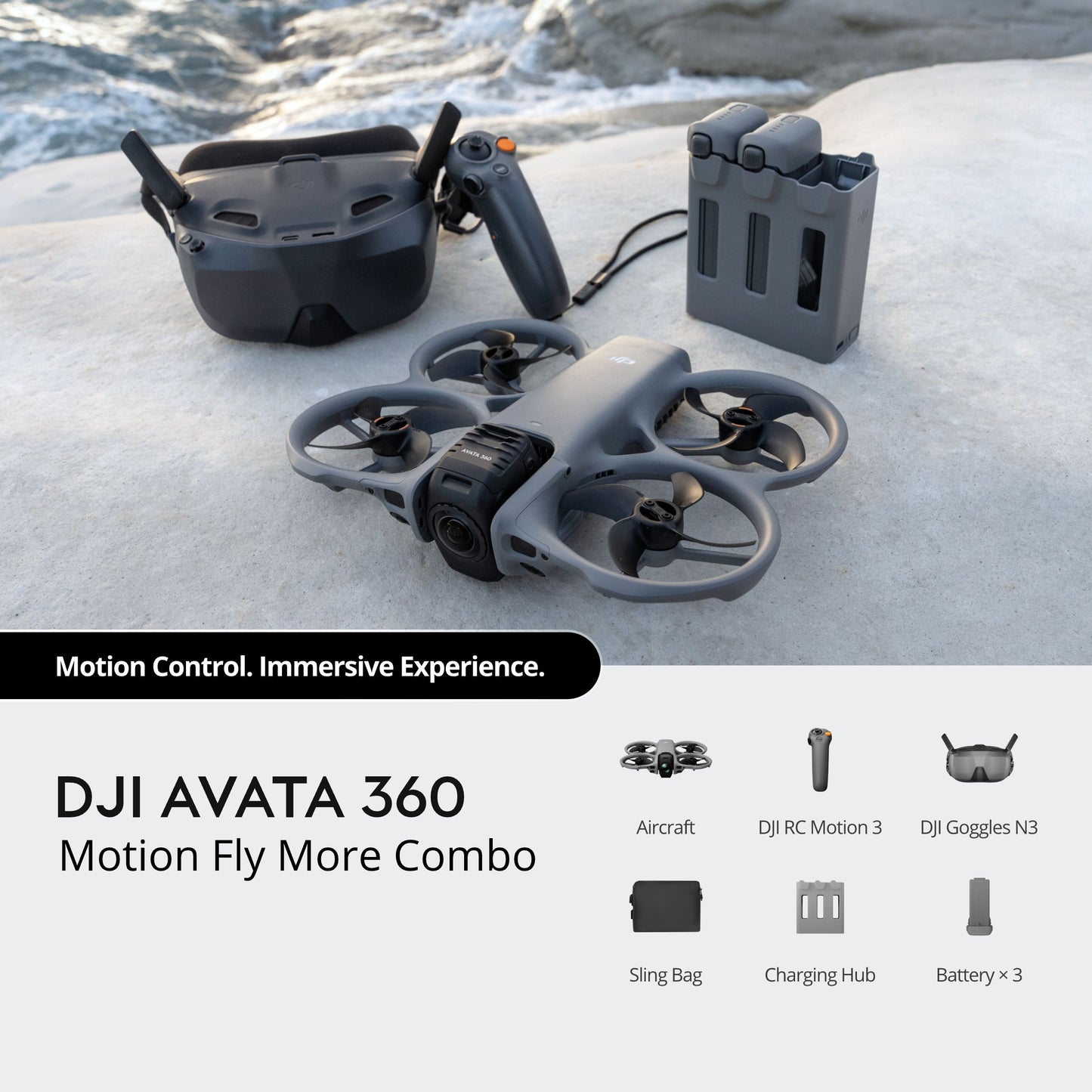 DJI Avata 360 Motion FPV Fly More Combo (Goggles N3)