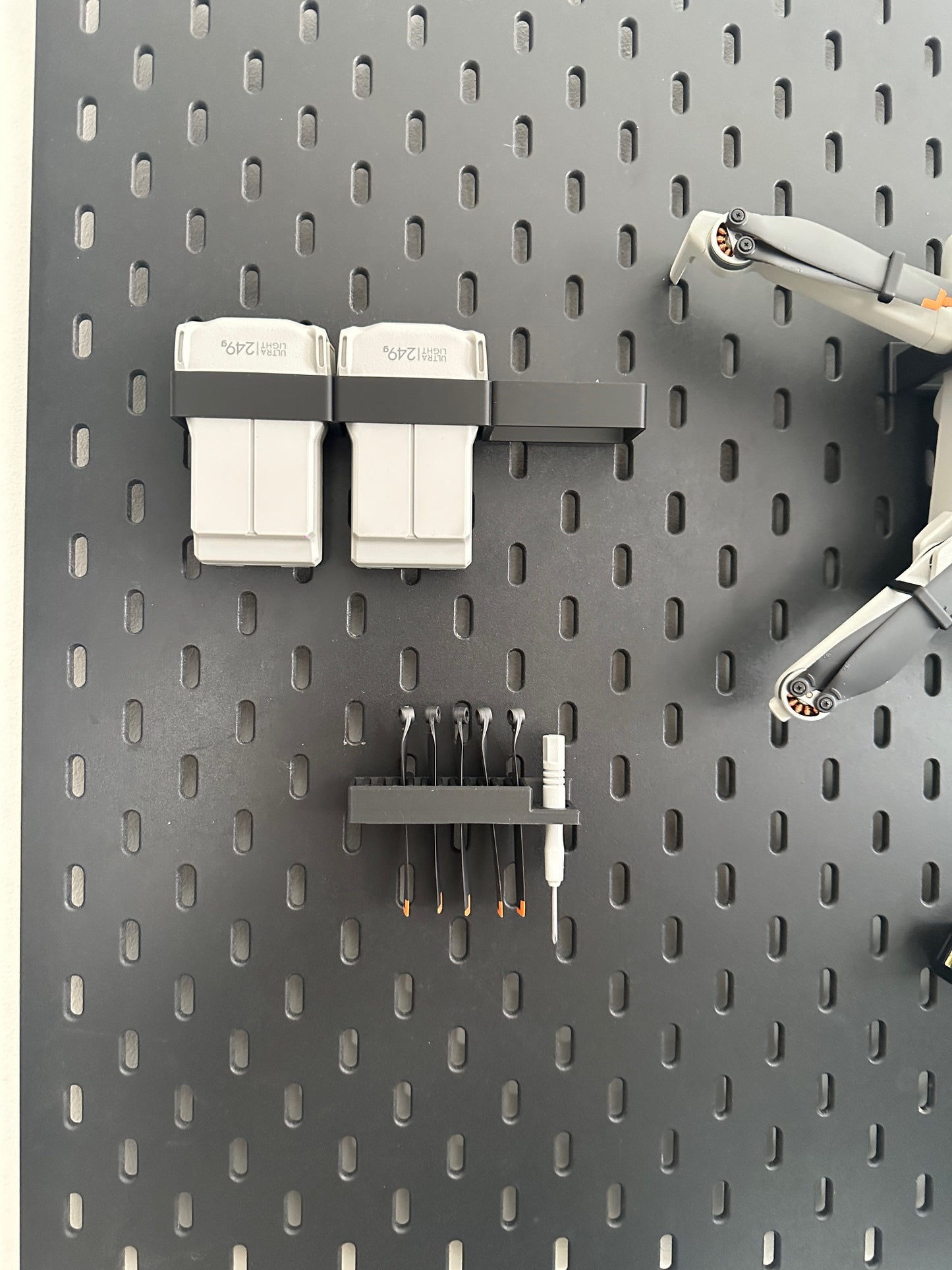 DJI Mini 4 Pro, Ikea Skadis Pegboard fixings and holders (BOARD NOT INCLUDED)