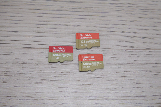 3 x Sandisk Extreme 128GB Micro SD card